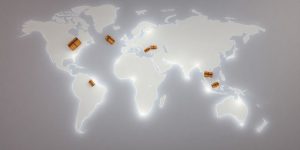 Global map with diverse products