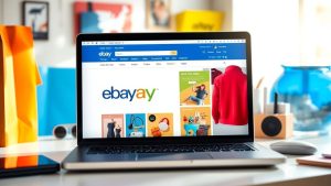 eBay ecommerce business startup with products.